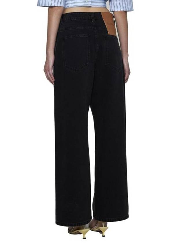 Le De Nimes Large Straight Jeans Black - JACQUEMUS - BALAAN 5