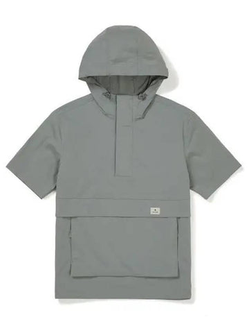 Root Hoodie Short Sleeve Anorak Light Khaki S23MURAN65 - SNOW PEAK - BALAAN 1