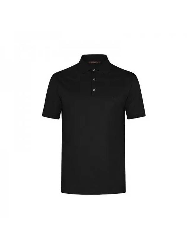 Classic Short Sleeve Pique Polo Black 1A1S89 - LOUIS VUITTON - BALAAN 1