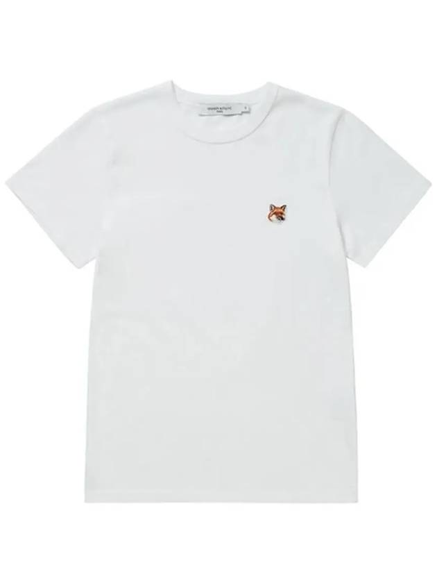 Fox Head Patch Regular Short Sleeve T-Shirt White - MAISON KITSUNE - BALAAN 6