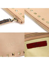 KW2B0147BOL Pink Beige Calfskin Gold Plated Rockstud Large Pouch Clutch - VALENTINO - BALAAN 7