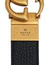 Double G Buckle Reversible Belt Black - GUCCI - BALAAN 8