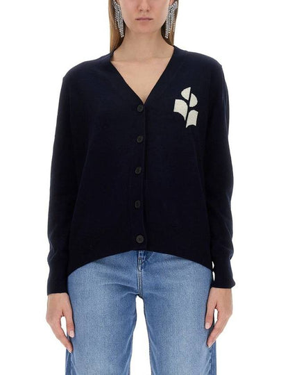 Karin Cotton Cardigan Mid Night - ISABEL MARANT ETOILE - BALAAN 2