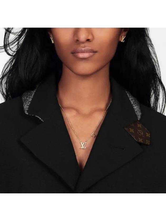 LV Iconic Crystal Necklace Gold - LOUIS VUITTON - BALAAN 10