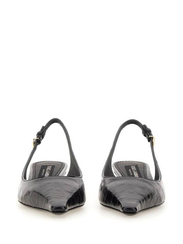 Dolce & Gabbana Slingback With Logo - DOLCE&GABBANA - BALAAN 4