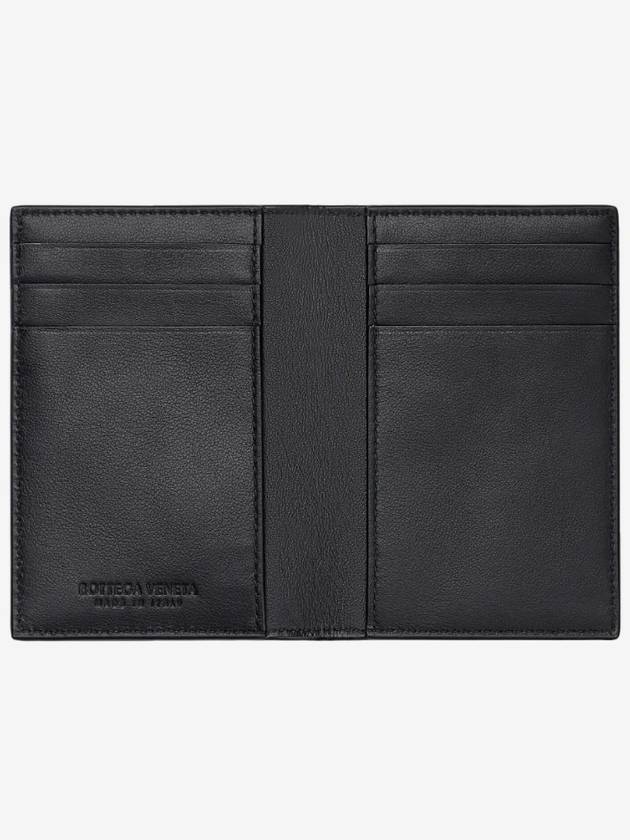 Intrecciato Flap Card Case Black - BOTTEGA VENETA - BALAAN 3