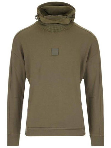 logo flag brushed hood khaki - CP COMPANY - BALAAN 1