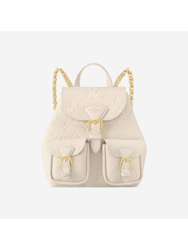 Backup Monogram Empreinte Backpack Cream - LOUIS VUITTON - BALAAN 1