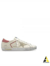 Superstar Pink Tab Low Top Sneakers Cream - GOLDEN GOOSE - BALAAN 2