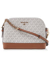 Large Logo Dome Cross Bag Vanilla White - MICHAEL KORS - BALAAN 1