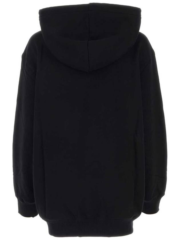 Oversized Embroidered Curb Hoodie Black - LANVIN - BALAAN 3