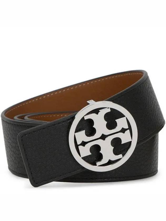 1.5" Miller Reversible Leather Belt Black Classic Cuoio - TORY BURCH - BALAAN 2