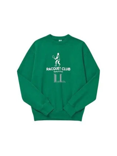 Racquet Club Crew Neck Sweatshirt Green - SPORTY & RICH - BALAAN 2