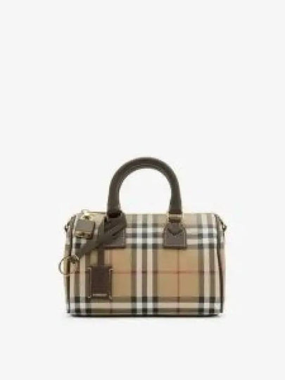 Mini Check Bowling Shoulder Bag Beige - BURBERRY - BALAAN 2