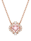 Sparkling Dance Clover Necklace Rose Gold - SWAROVSKI - BALAAN.