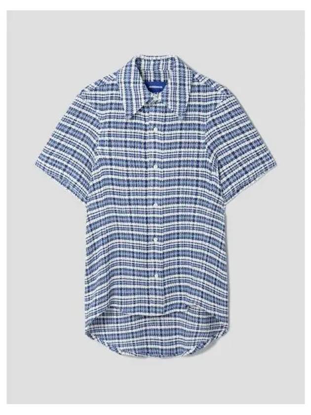 Men s short sleeve t shirt blouse southern blue domestic product - ADER ERROR - BALAAN 1