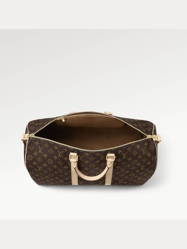 Keepall 50 Bandouliere Duffel Bag Brown - LOUIS VUITTON - BALAAN.