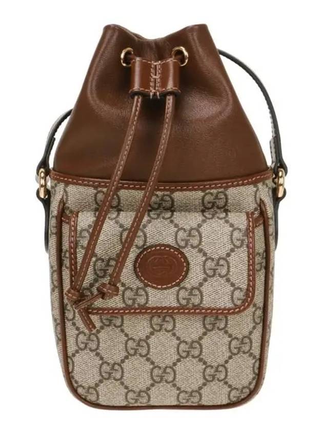 GG Interlocking G Mini Bucket Bag Beige - GUCCI - BALAAN 2