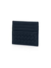 Intrecciato Weaving Card Wallet Navy - BOTTEGA VENETA - BALAAN 4