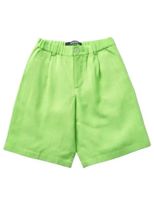 Jacquemus Bermuda Shorts Pants Lime Green - JACQUEMUS - BALAAN 1