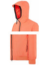 Wappen Patch Soft Shell Hooded Jacket Orange - STONE ISLAND - BALAAN 6