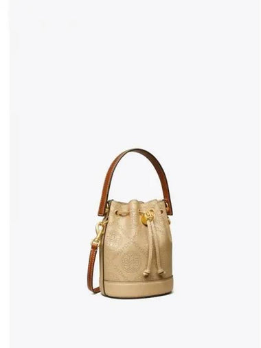 Monogram perforated mini bucket bag tote Domestic product GM0023083150248 - TORY BURCH - BALAAN 1