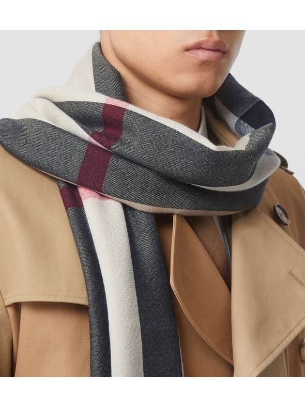 Lightweight Check Cashmere Scarf Beige - BURBERRY - BALAAN 7