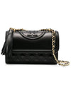 Small Fleming Convertible Shoulder Bag Black - TORY BURCH - BALAAN 3