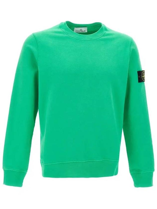 Wappen Patch Crew Neck Sweatshirt Green - STONE ISLAND - BALAAN 2