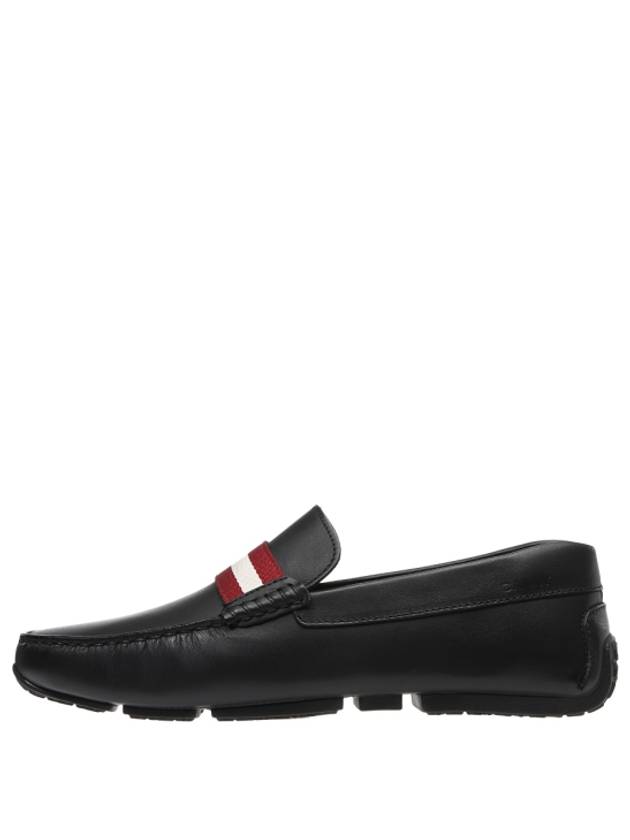 Pilot Leather Driving Shoes Black - BALLY - BALAAN 3