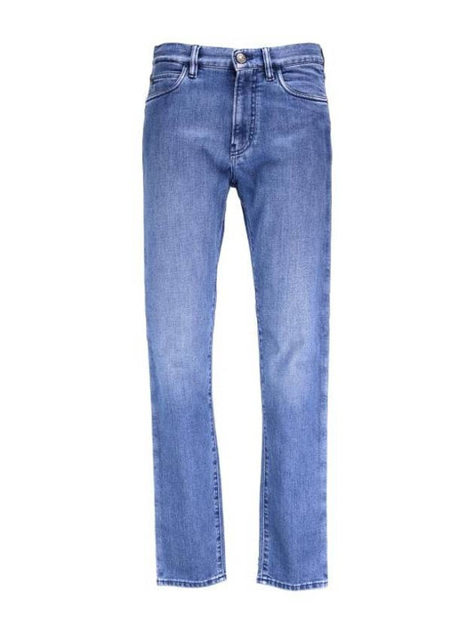 Men's Doccio Slim Fit Jeans Japanese Azure - LORO PIANA - BALAAN 1