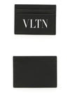 VLTN Logo Print Card Wallet Black - VALENTINO - BALAAN 5