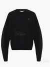 Heart Logo Tone On Tone Sweatshirt Black - AMI - BALAAN 2