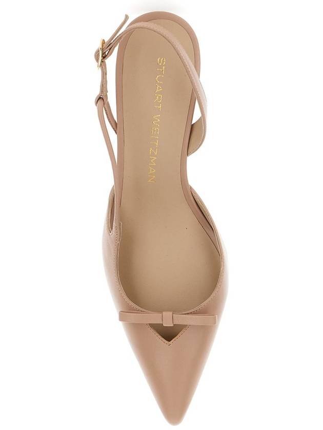 'Tully' Beige Slingback Pumps With Bow Detail In Leather Woman - STUART WEITZMAN - BALAAN 4