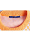 Damier crew neck knit orange XL - LOUIS VUITTON - BALAAN 6