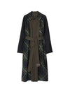 Reversible Check Motif Trench Coat Brown - BURBERRY - BALAAN 2