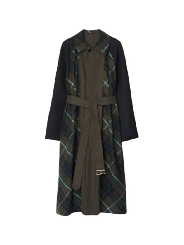 Reversible Check Motif Trench Coat Brown - BURBERRY - BALAAN 2