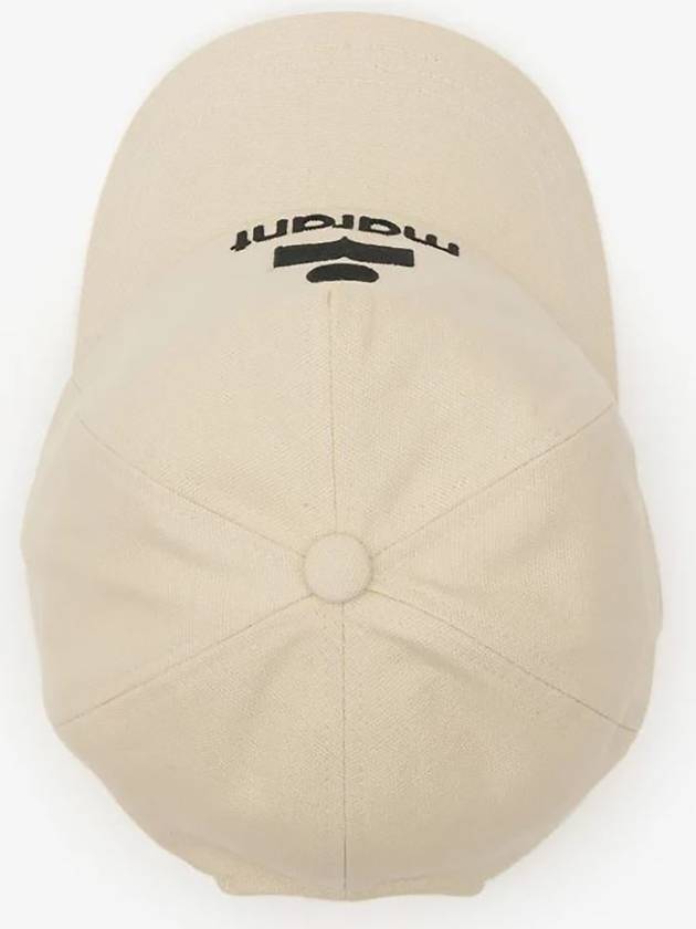 Tyrone logo base ball cap ecru black 00MCQ0060 00M16A - ISABEL MARANT - BALAAN 4