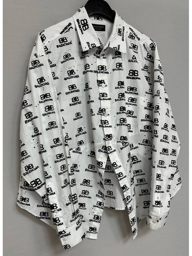 Swing Hand BB Icon Oversized Shirt - BALENCIAGA - BALAAN 2