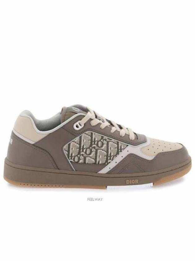 B27 Smooth Calfskin Low Top Sneakers Khaki Beige - DIOR - BALAAN 2