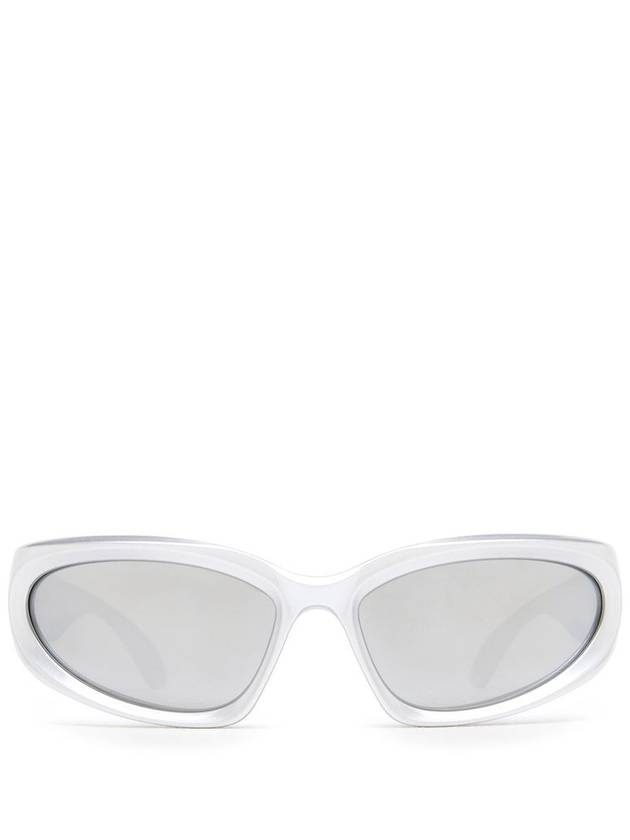 Eyewear Swift Acetate Oval Frame Sunglasses Silver - BALENCIAGA - BALAAN 2