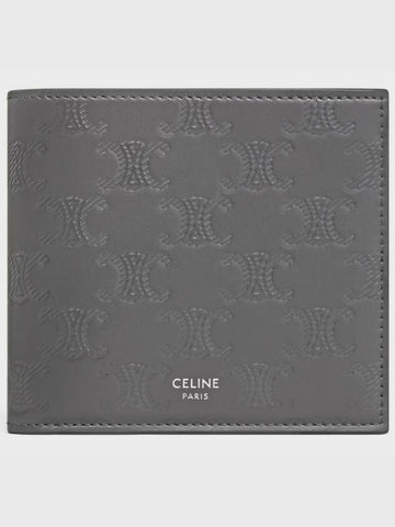 2 tier wallet Triomphe embossed calfskin - CELINE - BALAAN 1