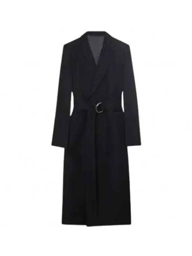 Belt Wool Gabardine Single Coat Black - AMI - BALAAN 2