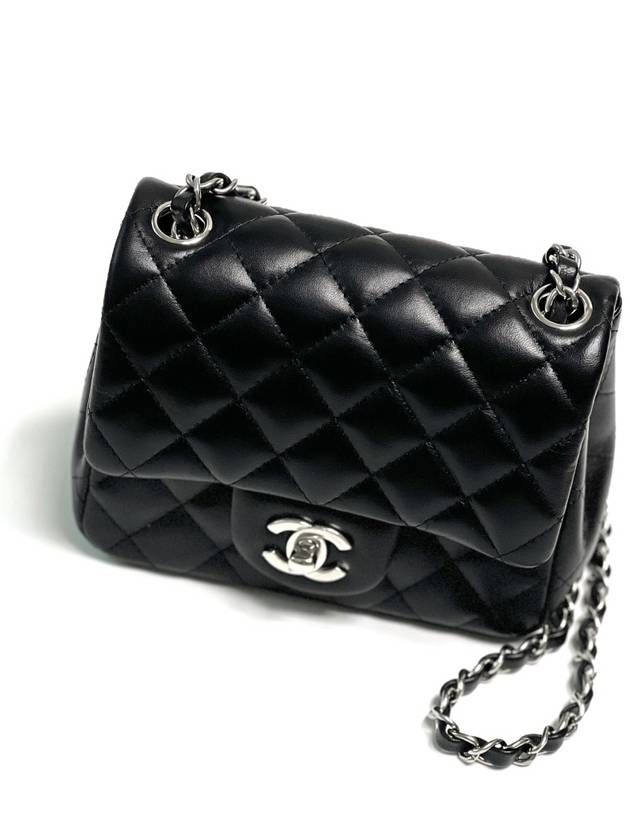 Classic Petite Sock Cross Bag Black Silver A35200 - CHANEL - BALAAN 5