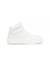 Sporty Mix Logo High Top Sneakers White - GANNI - BALAAN 2