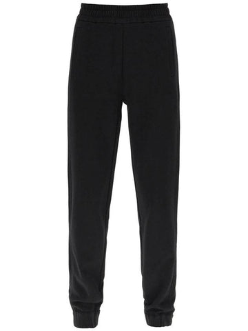 Logo Patch Track Pants Black - MONCLER - BALAAN.