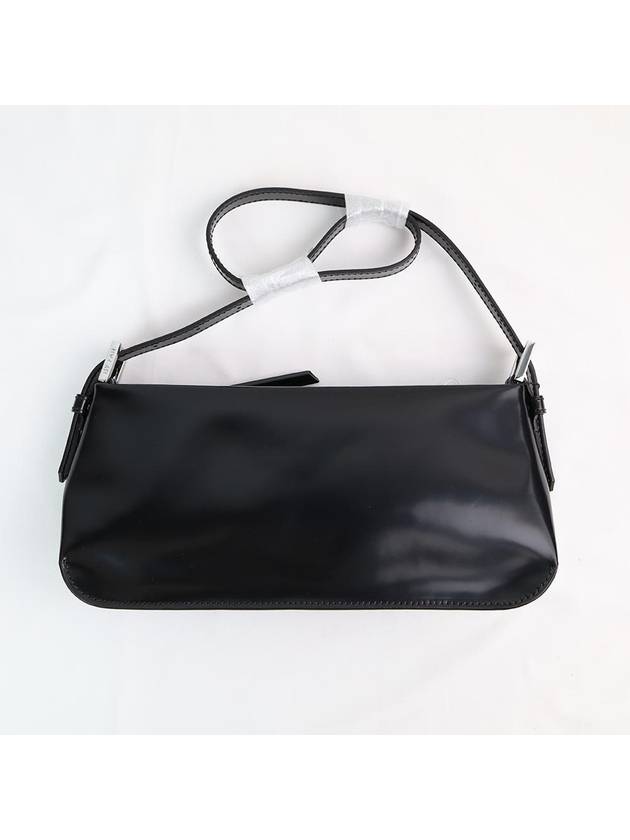 Patent Leather Shoulder Bag Black - BY FAR - BALAAN 3