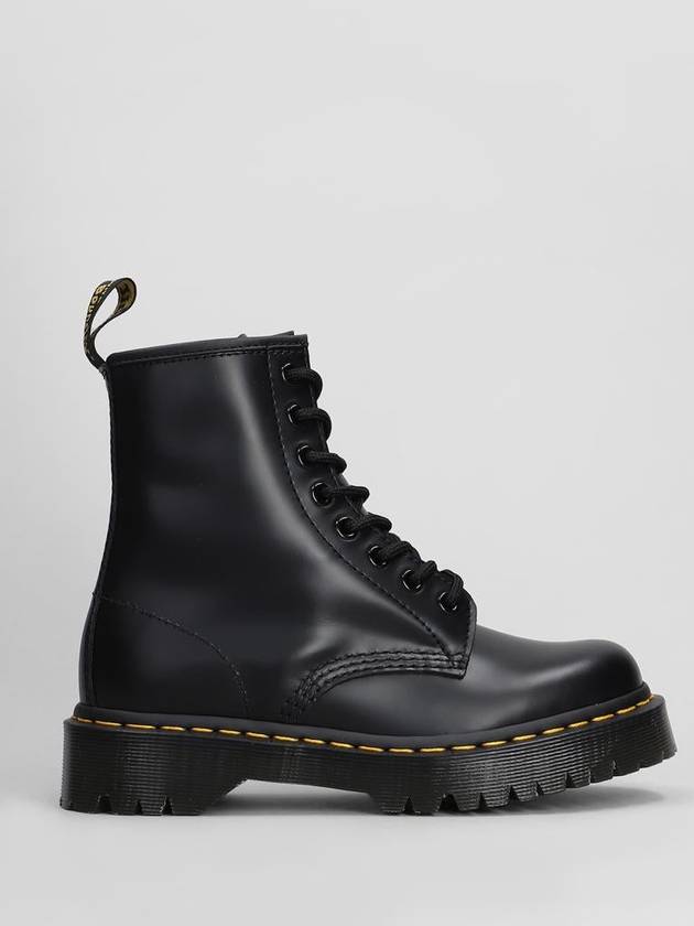 1460 Bex Smooth Leather Platform Worker Boots Black - DR. MARTENS - BALAAN 2