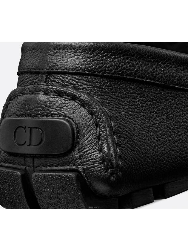 Odéon Grained Calfskin Loafer Black - DIOR - BALAAN 9