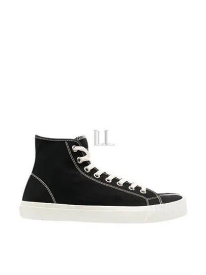 Tabi Cotton High Top Sneakers Black - MAISON MARGIELA - BALAAN 2